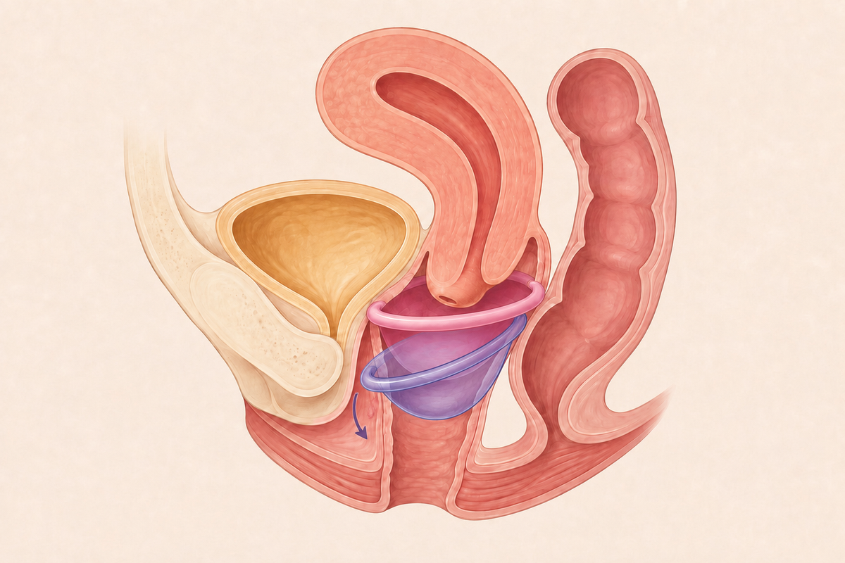 Menstrual Disc Auto Dumping or Self Emptying