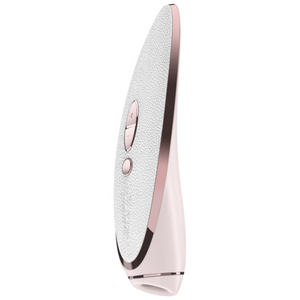 SATISFYER Luxury Air Pulse Stimulator + Vibrator -  Prêt-à-porter - White and Rose Gold