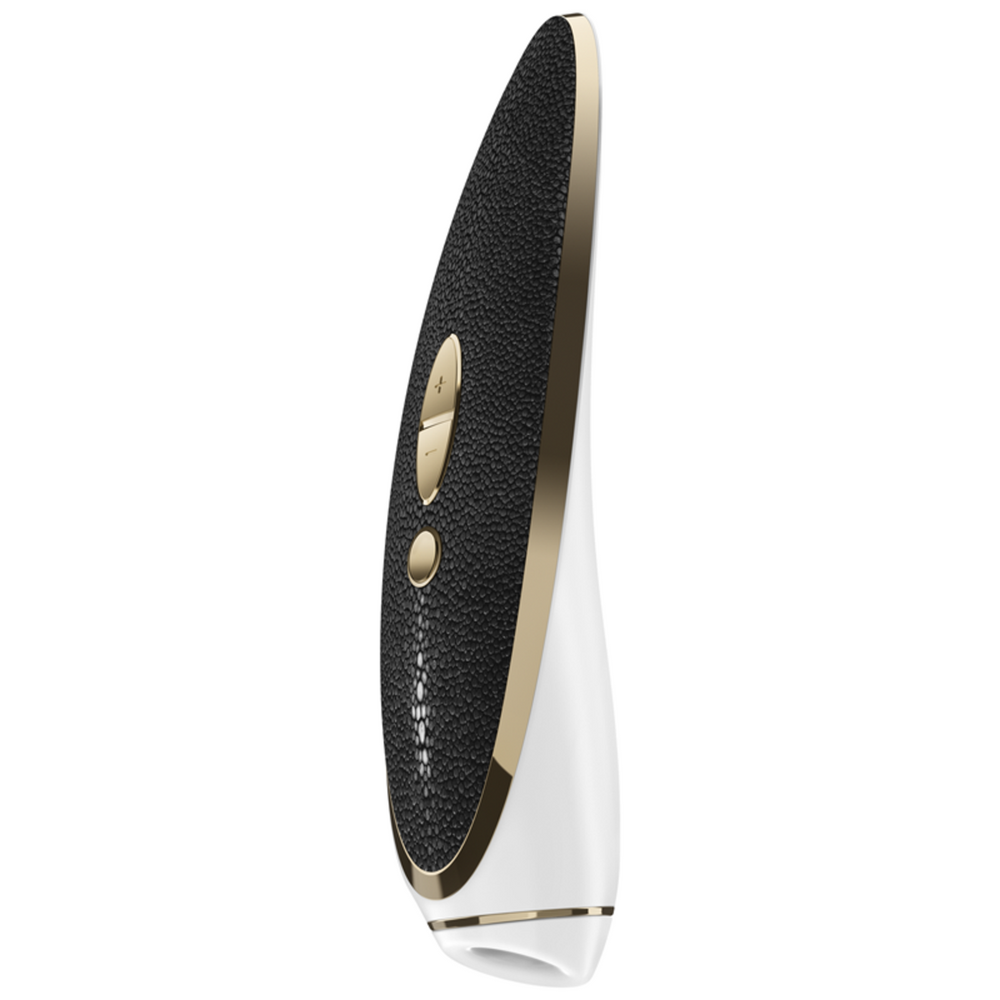 SATISFYER Luxury Air Pulse Stimulator + Vibrator - Haute Couture - Black and Gold