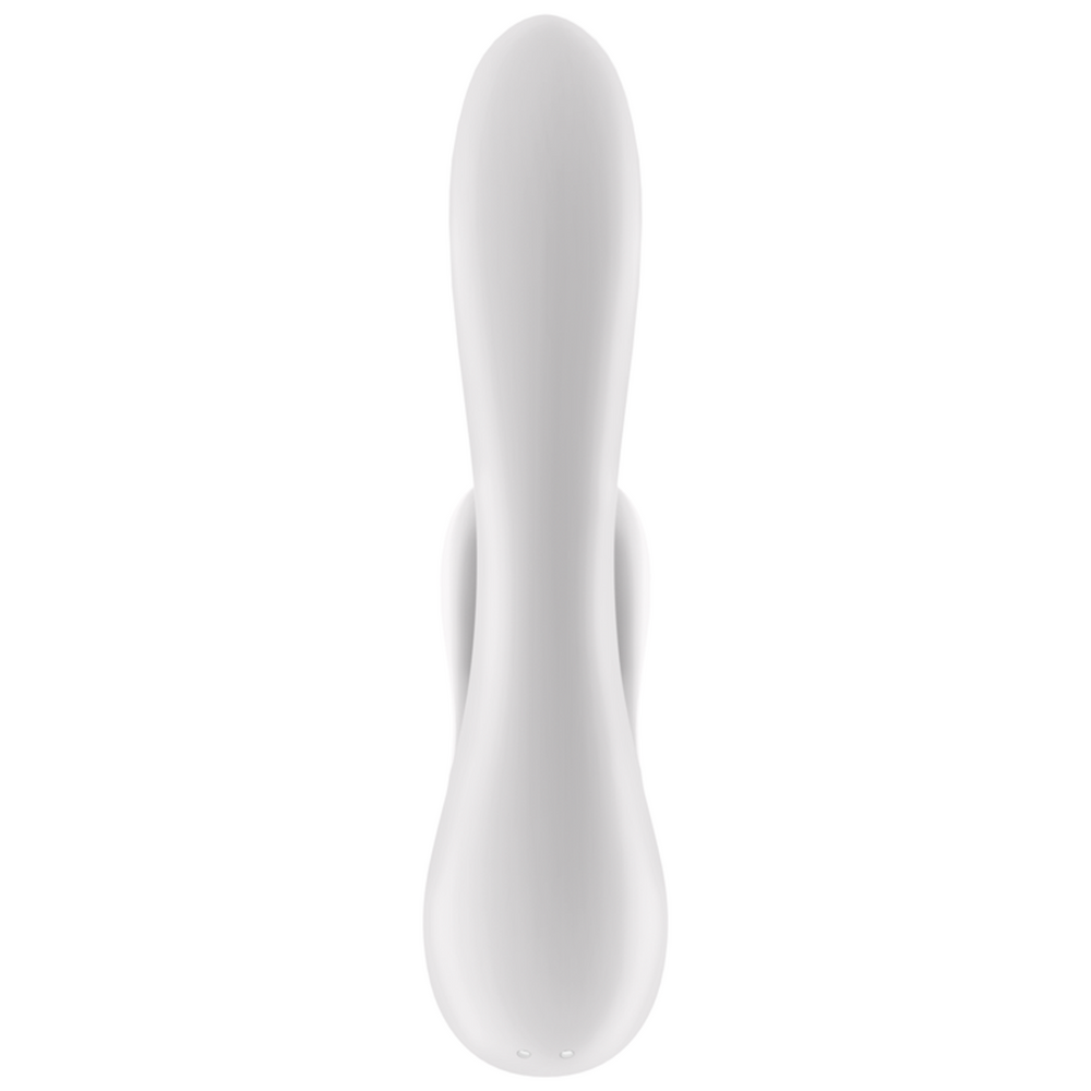 SATISFYER Double Flex Rabbit Vibrator (App Controlled) - White