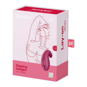 SATISFYER Dipping Delight Lay-On Massager - Berry