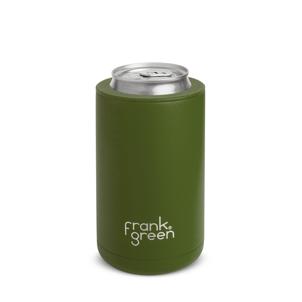 Frank Green 3-in-1 Insulated Stubby Holder & Tumbler with Lid 425ml (15oz) - Khaki Green Duo (2 Pack)