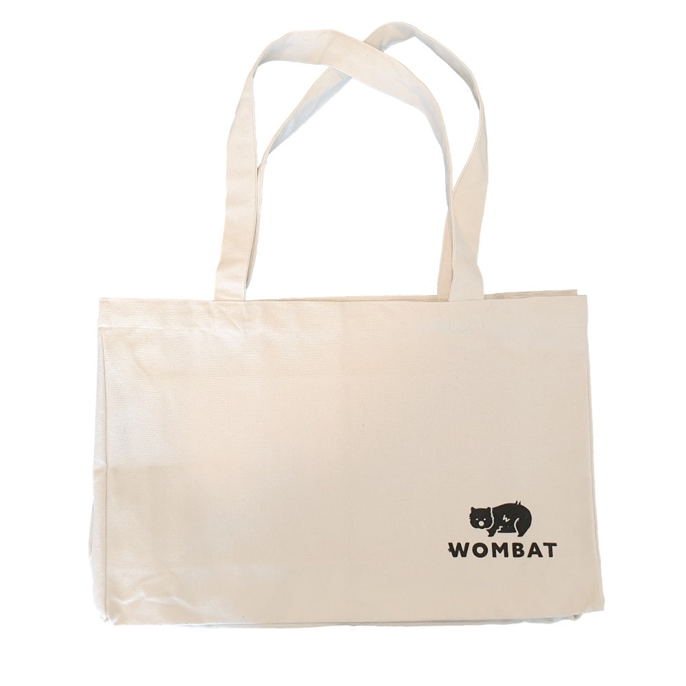 Wombat Reusable Canvas Pocket Shopping Bag
