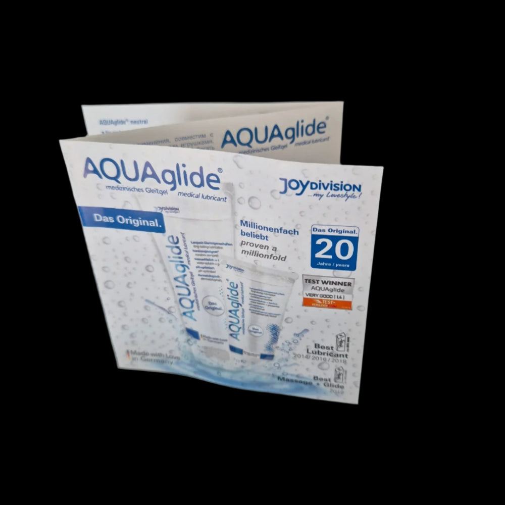 
            
                Load image into Gallery viewer, JOY DIVISION Aquaglide Water-Based Lubricant Sachets (10 Pack)
            
        