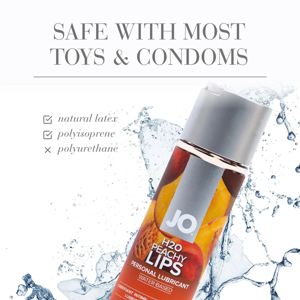 JO H2O Water-Based Lubricant - Peachy Lips (120ml) + Vanilla Cream (30ml)