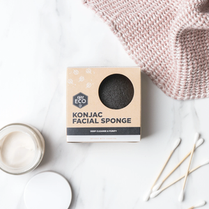 Ever Eco Konjac Facial Sponge - Charcoal Infused