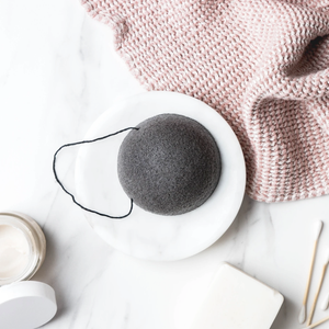 Ever Eco Konjac Facial Sponge - Charcoal Infused