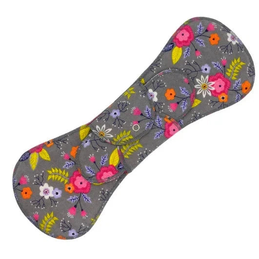 GLADRAGS Reusable Cotton Cloth Pad - Night (1 Pad, 2 Inserts) - Wildflower