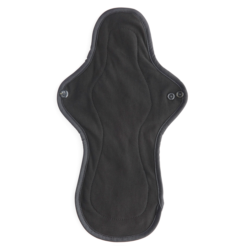 Organic Cotton Cloth Pad - Black - Night