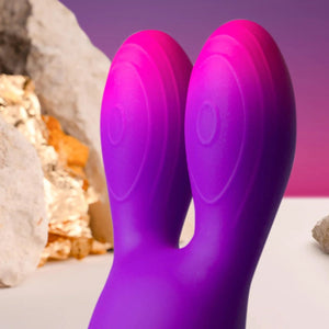 ROCKS OFF Glo-Girl Flexible Bunny Ears Clitoral Vibrator