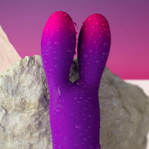 ROCKS OFF Glo-Girl Flexible Bunny Ears Clitoral Vibrator