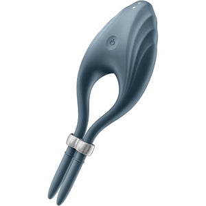 Satisfyer Duelist Vibrating Adjustable Lasso Ring - Blue