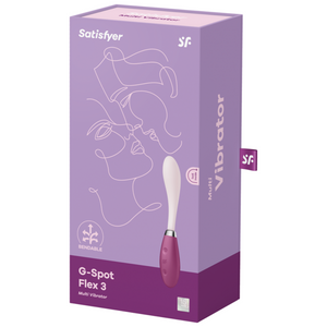 SATISFYER Flex 3 Bendable G-Spot & Rabbit Massager - Red