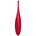 Satisfyer Twirling Fun Spot Finger Massager - Poppy Red