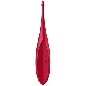 SATISFYER Twirling Fun Spot Finger Massager - Poppy Red