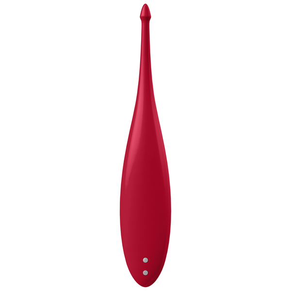 SATISFYER Twirling Fun Spot Finger Massager - Poppy Red