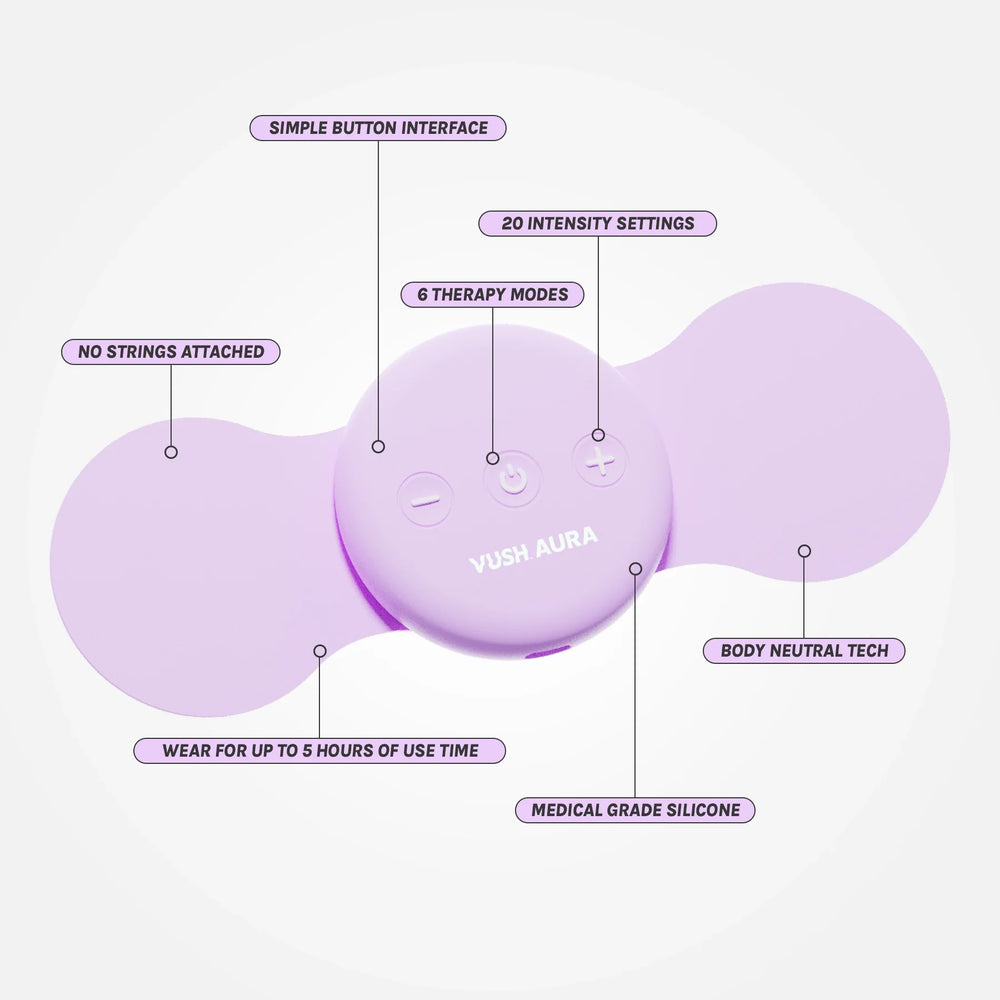 VUSH Aura TENS Period Pain Relief Device