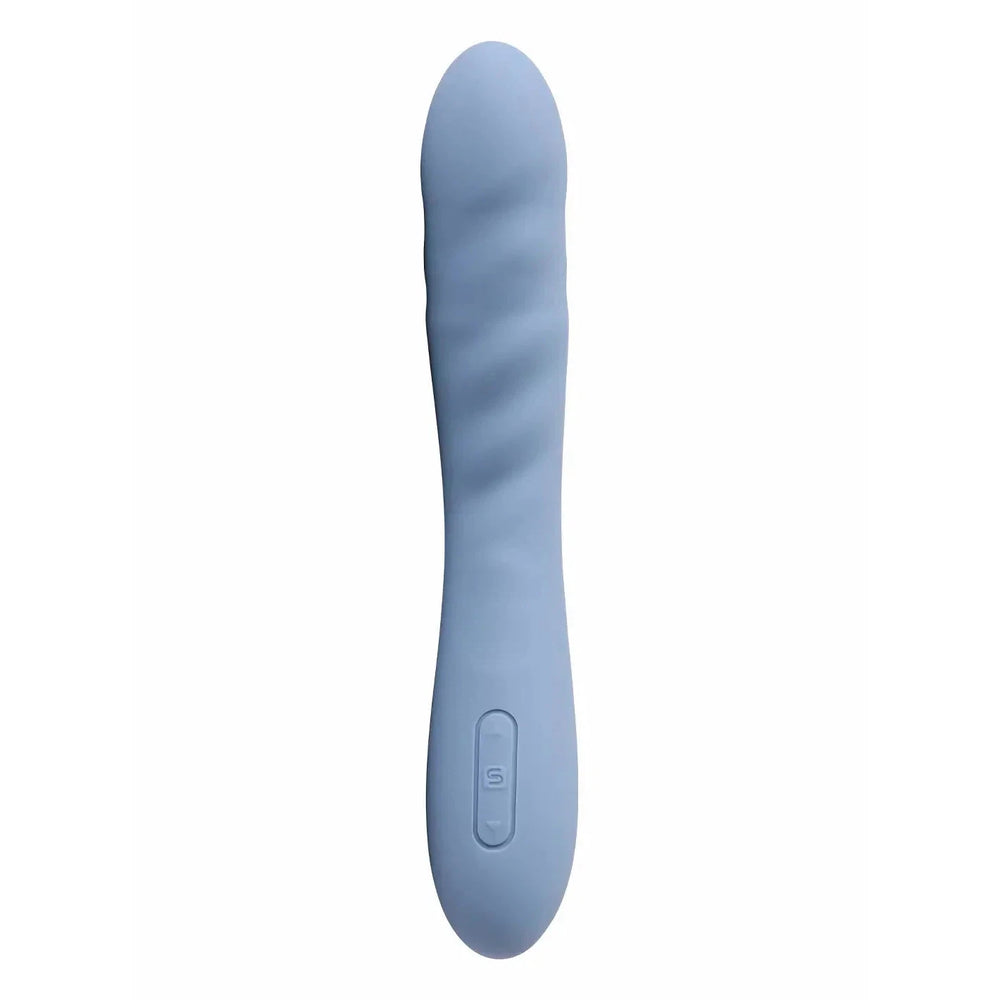 SVAKOM Ava Neo Thrusting Interactive Vibrator - Cornflower Blue (App, Video & Webcam Interactive Control)