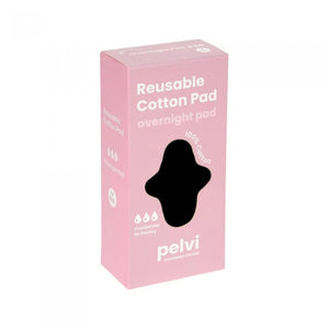 Pelvi Reusable Cloth Pad - Overnight Black