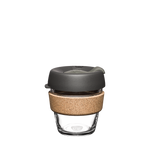 KeepCup Reusable Coffee Cup - Brew Glass & Cork - Extra Small 6oz Grey (Nitro)