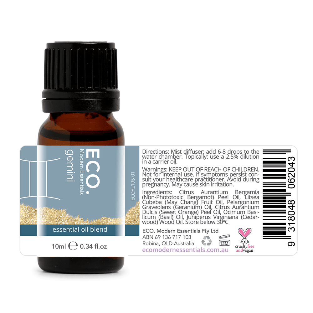 Eco Aroma Essential Oil Blend Zodiac Collection - Gemini (10ml)