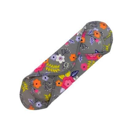 GLADRAGS Reusable Cotton Cloth Pad - Day (1 Pad, 2 Inserts) - Wildflower