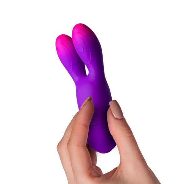 ROCKS OFF Glo-Girl Flexible Bunny Ears Clitoral Vibrator