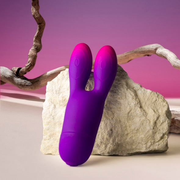 ROCKS OFF Glo-Girl Flexible Bunny Ears Clitoral Vibrator