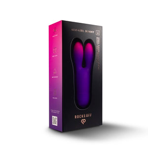 ROCKS OFF Glo-Girl Flexible Bunny Ears Clitoral Vibrator