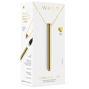 LE WAND Chrome Vibrating Necklace - Gold