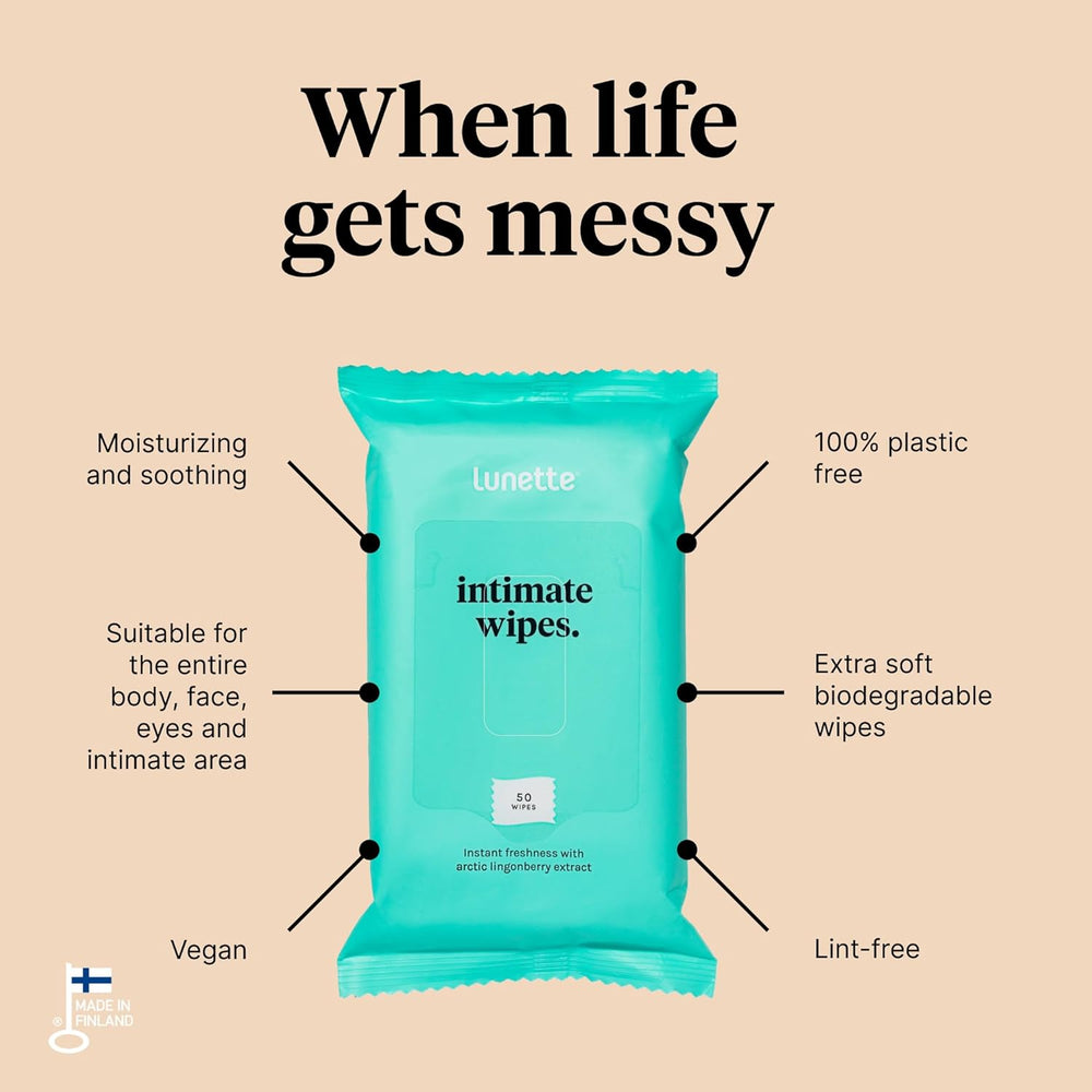Lunette Intimate Wipes (50 pack)