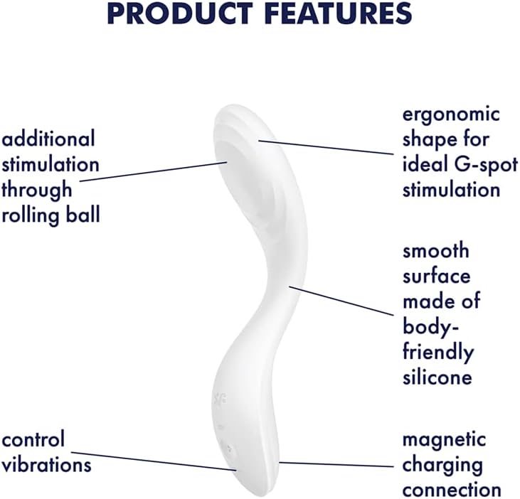 Satisfyer Rrrolling Pleasure G-Spot Vibrator with Moving Ball - White