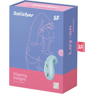 SATISFYER Dipping Delight Lay-On Massager - Light Blue