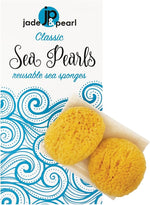 JADE & PEARL Reusable Sea Pearl Classic Menstrual Sponge - Large (2 Pack)