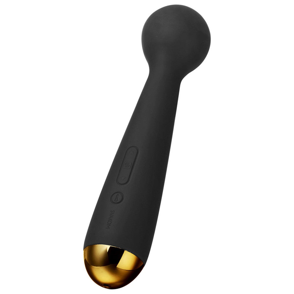 SVAKOM Emma Neo Interactive Heated Massage Wand Vibrator (App, Video & Webcam Interactive Control) - Black