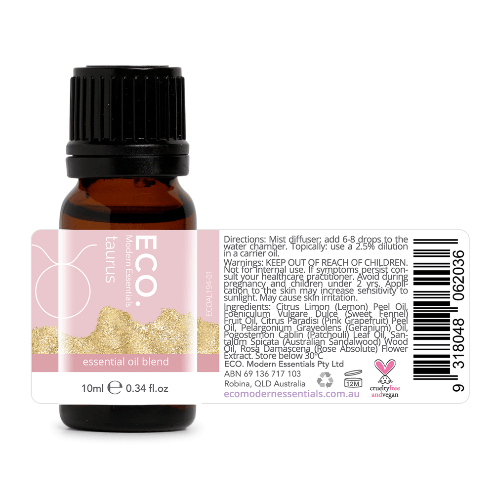 Eco Aroma Essential Oil Blend Zodiac Collection - Taurus (10ml)