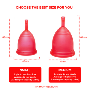 Ruby Menstrual Cup - Blue