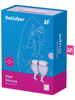 Satisfyer Menstrual Cup with Mermaid Stem - Lilac Purple (2 Pack)