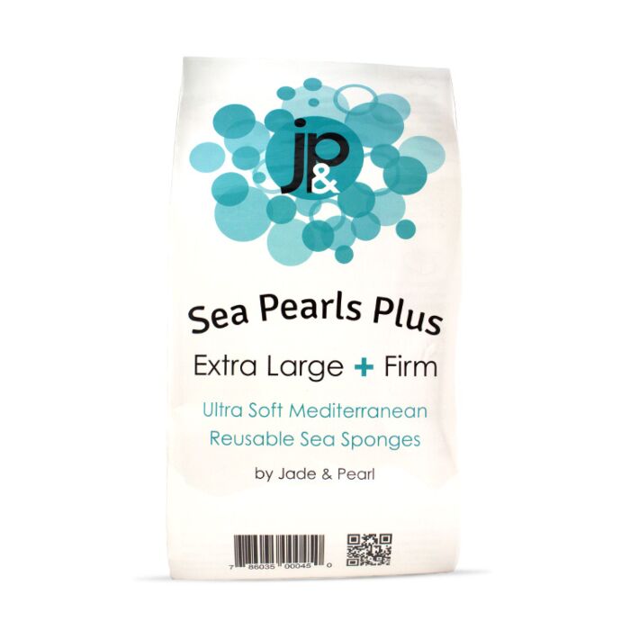 JADE & PEARL Sea Pearl Reusable Prolapse Sponge or Menstrual Sponge - XL + Firm (2 Pack)