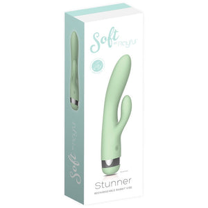 PLAYFUL Soft Stunner Rabbit Vibrator - Mint Green