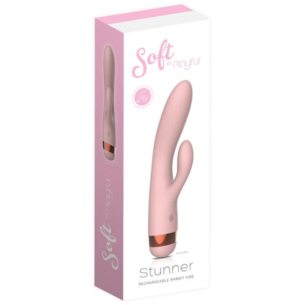 PLAYFUL Soft Stunner Rabbit Vibrator - Pink